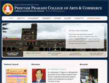 Tablet Screenshot of preetamprakashcollege.com